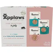 Applaws Wet Cat Food Adult Multipack Fish Selection In Jelly Pouch