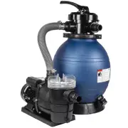 12" Aboveground Swimming Pool Filter System with 0.75 HP Pool Pump Bundle Kit