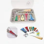 QuiltEase Bias Tape Maker Kit: 5 Sizes (6MM-25MM) for DIY Sewing & Quilt Binding