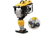 BAUMR-AG 77KG 285 x 345mm Tamping Rammer, 10kN 6.5hp, w/ Transport Wheel Kit, Compactor for Soil Sand Gravel Asphalt - BRM-700