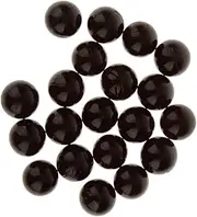 20 Pieces Round Black Glass Marbles for Chinese Checkers Games Crafts Decors