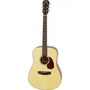 Aria 100 Series Dreadnought Acoustic Guitar - Matte Natural Finish, Spruce Top, Sapele Back & Sides