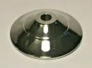 New 3 1/2" Polished Nickel Finish Spun Brass Vase Cap, Lamp Cap, 1/8 IP #VC609N