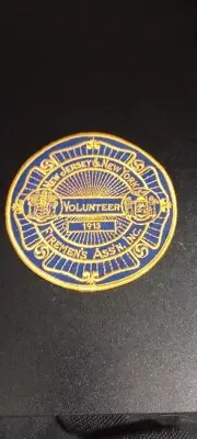 New Jersey And New York Volunteer Fireman Association Patch