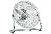 Heller Chrome Floor Desk Fan Metal High Velocity Air Cooling Circulator 45cm