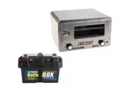 KINGS Portable 12v Travel Camping Oven Portable + Battery Box 2x USB Cig Socket