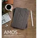iPad mini6 8.3吋(2021) 磁扣版 Amos 鏡頭翻蓋折疊布紋皮套(含筆槽) 多角度站立平板側掀保護皮套/側翻/筆記本式保護殼