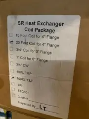 SR HEAT EXCHANGER COIL PACKAGE - 20 FOOT COIL FOR 4' FLANGE