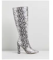 Tony Bianco Lexie Snake Knee High Boots