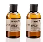Le Labo Santal 33 Shower Gel lot of 2 each 3 Oz Bottles. Total of 6 Oz