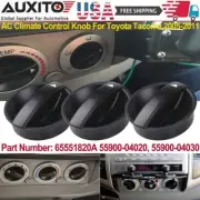 3PCS Control Knob of Heater A/C Temperature HVAC Fan for 2005-2011 Toyota Tacoma