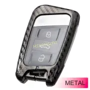 Carbon Fiber Metal Smart Car Key Fob Cover Case For VW Atlas Arteon Jetta Passat