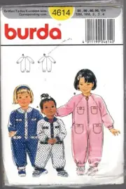 Burda Pattern 4614 Toddlers Jumpsuit 12 mths - 4 yrs