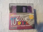 10 Cool Disks PC Formatted 3.5" Computer Diskettes Memorex 2005