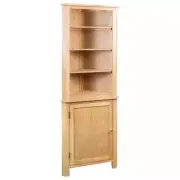 Solid Oak Wood Corner Cabinet Storage Shelf Stand 180cm Multi Colours vidaXL