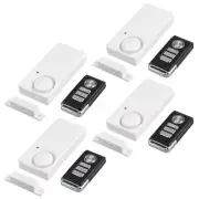 4x Security Wireless Remote Control Magnetic Sensor Door Window Burglar Alarm