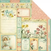 Graphic 45 Time to Flourish Collection Easter 8" April Cut Apart Cardstock