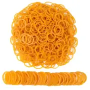Amuu Rubber Bands Mini 1200Pcs Yellow Small Rubber Band Mini Soft Elas