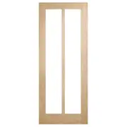 Corinthian 2040 x 720 x 35mm Internal Door White Oak Moda Clear Glass AMODG17