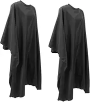 Baluue 2pcs Hairdressing Capes Black Hair Coloring Cutting Cloak for Salon Home Use Durable Beauty Care Apron Easy to Clean Reusable Hair Styling Essential