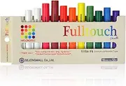 Hagoromo Fulltouch 10-Color Mix Chalk (Small Package) (12pcs) White Red Yellow Blue Orange Yellow Green Green Brown Violet Scarlet (1Box)
