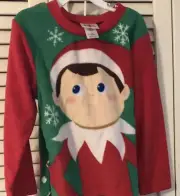 Elf On The Shelf Fleece Pajama Top. Kids Small Nwt