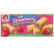 ⚫️ New Little Debbie Strawberry Shortcake Vanilla Creme Rolls 6-Count 13oz