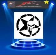 DISTRESSED PUNISHER STAR Large Stencil Template Airbrush Paint