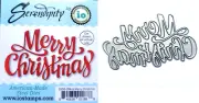 Impression Obsession Serendipity MERRY CHRISTMAS Words Metal Die Cut Stencil