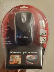 Labtec Wireless Optical mouse 800 4 Way 4 Button Scrolling USB PS2 Adapter