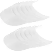 [COLLBATH] Baseball Cap Visor Inserts 20pcs Plastic Hat Brim Liners Cap Making Accessories Sun Protection White