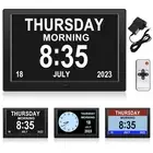 Digital Dementia Clock 7-inch Large LCD Display Alarm Date Time Year Home Decor