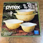 NOS Pyrex Shenandoah 440-80 Cinderella 4 Piece Mixing Bowl Set