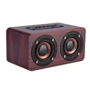 Mini Bluetooth 4.2 Speaker, Wooden Combination Speaker Stereo Loudspeakers wi...