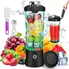 Portable Blender for Smoothies and Shakes USB C Rechargeable Includes Lid
