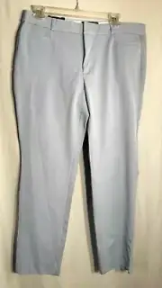 WOMENS NEW SIZE 12 LIGHT BLUE BANANA REPUBLIC SLOAN MID RISE SLIM ANKLE PANTS