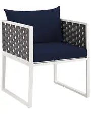 Modway Outdoor Stance Outdoor Patio Aluminum Dining Armchair