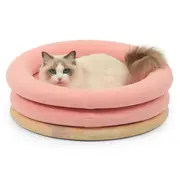 Nujiao Bubble Dome Bed Pink For Dogs And Cats