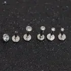 Round Gems Nose Ring Piercing - Helix Piercing Zircon Crystals Piercings 2pcs