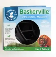 Company Of Animals Baskerville Ultra Dog Muzzle - Black, Your Choice of Size