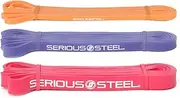 Serious Steel 41' Assisted Pull-up Band, Heavy Duty Resistance Band Sets, Stretching, Powerlifting, Resistance Training and Pull Up Assistance Bands
