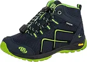 [Brütting] Unisex Kids' Guide High Rise Hiking Shoes, Blue (Marine/Lemon Marine/Lemon)