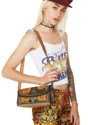 Vintage "Lil Angel" Tooled Leather Bag