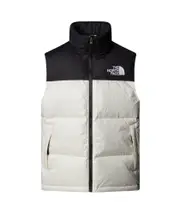 The North Face 1996 Retro Nuptse Puffer Gilet XXS,S,XL,L,M,XXXL,XXL White Sand Dunes-Black