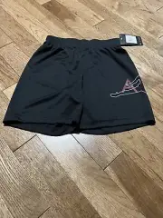 NWT Nike Jordan Air Mesh Shorts Jumpman Black Boys Medium 10-12 Years