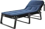Steel Foldable Camping Bed Height Adjustable Camping Cot Removable Mattress Foldable Bed Single Folding Guest Bed