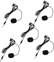 Kisangel 5pcs Microphone Phone Clip Mic Camera Mic Compact and Easy to Use