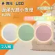 【DanceLight 舞光】LED 0.2W 圓滿光感小夜燈 兩入組(光感應 插頭式通電設計 隨插即用)