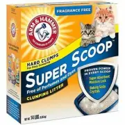 Arm & Hammer Super Scoop Clumping Litter - Unscented, 14lb