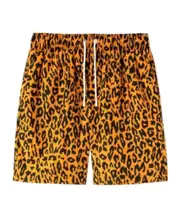 Palm Angels Cheetah Print Drawstring Swim Shorts XXS,XS Brown